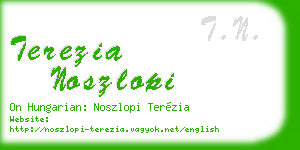 terezia noszlopi business card